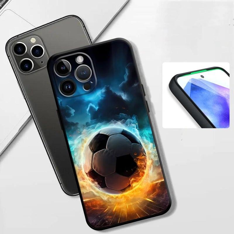 Phone Case Compatible With iPhone 15 Pro Max Mixed Color 1 Football Player Pattern Unique Cool Cover - Image 3