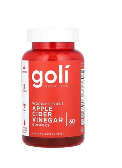 Goli Apple Cider Vinegar Gummies, 60 Gummies 