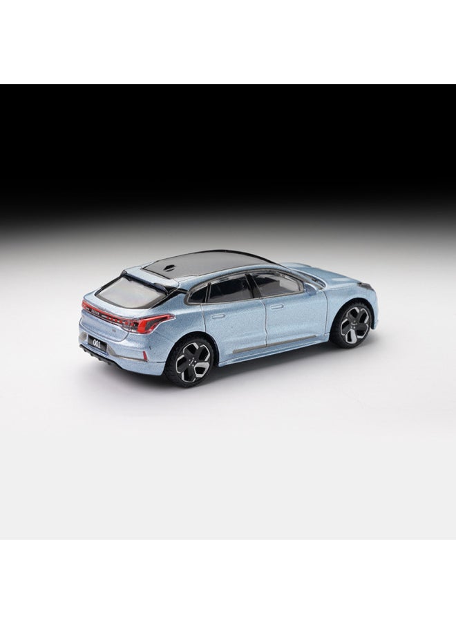 Original 1/64 Geely ZEEKR 001 Extremely Krypton Tram Alloy Car Model Simulation Small Scale Toy Car Model-Color:Extremely Krypton 009 Black