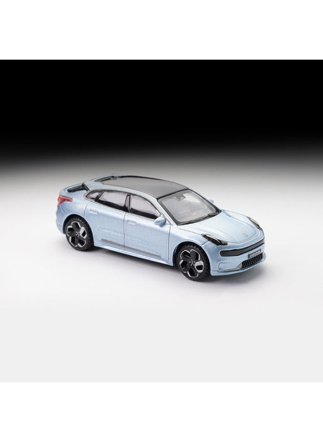 Original 1/64 Geely ZEEKR 001 Extremely Krypton Tram Alloy Car Model Simulation Small Scale Toy Car Model-Color:Extremely Krypton 009 Black