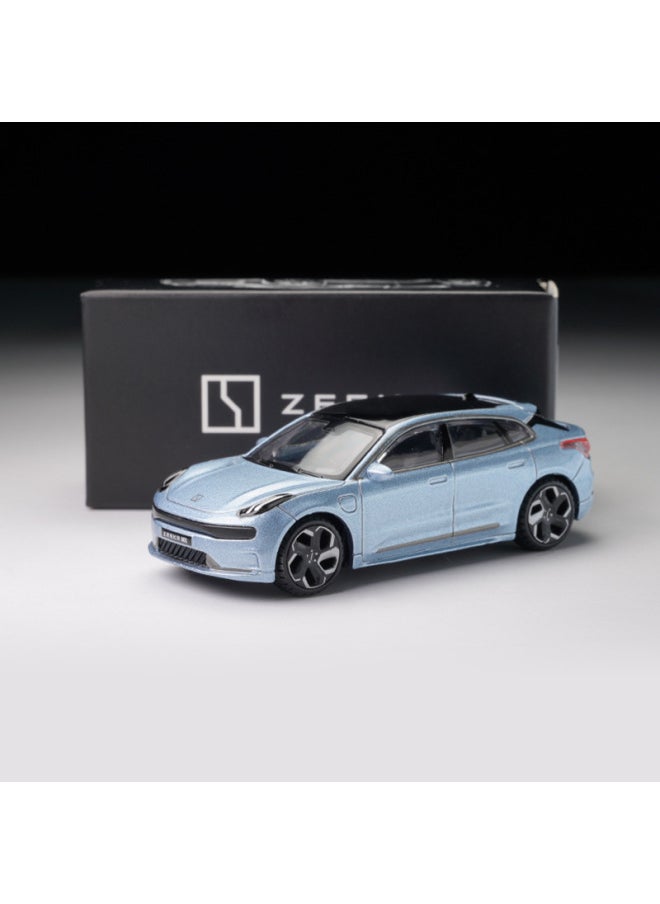 Original 1/64 Geely ZEEKR 001 Extremely Krypton Tram Alloy Car Model Simulation Small Scale Toy Car Model-Color:Extremely Krypton 009 Black