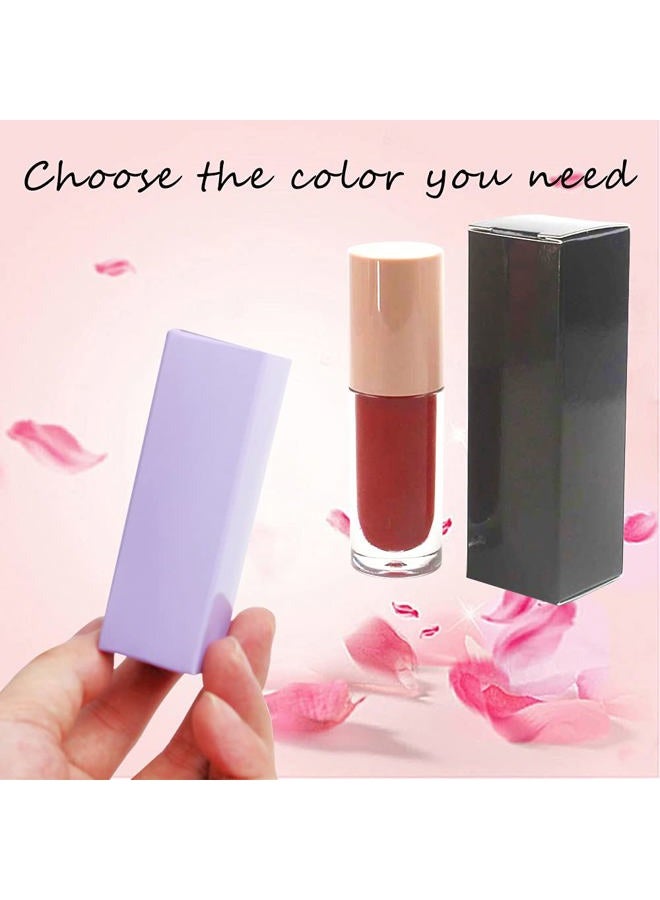 COSIDEA 50 قطعة صناديق فارغة لامعة باللون الأرجواني W28 xW28 xH89mm / W1.02xW1.02xH3.5 بوصة، تغليف عطور/ماسكارا للأعمال الصغيرة بالجملة، صندوق كرافت ورقي فاخر للتغليف - Image 3