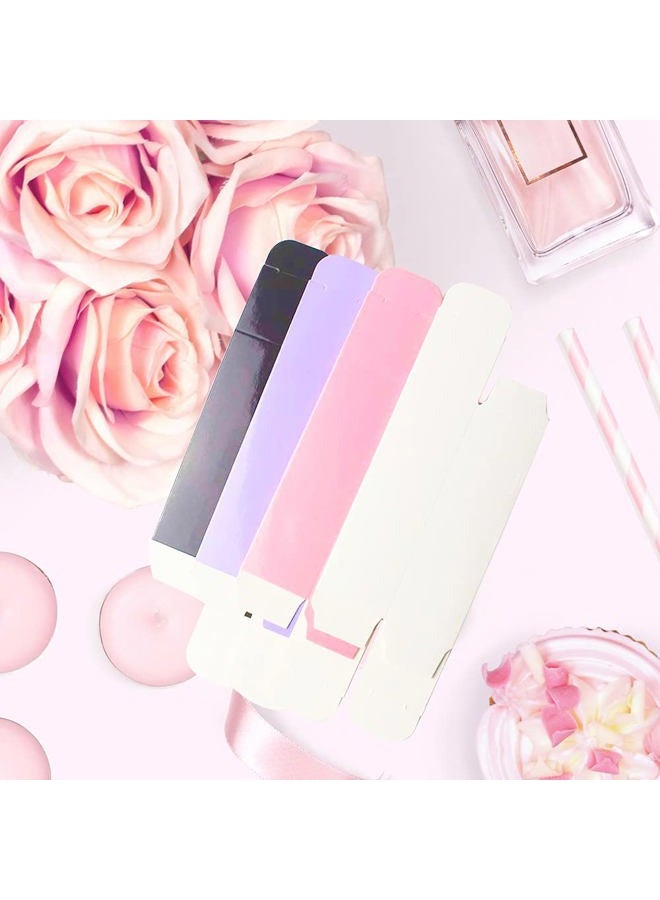 COSIDEA 50 قطعة صناديق فارغة لامعة باللون الأرجواني W28 xW28 xH89mm / W1.02xW1.02xH3.5 بوصة، تغليف عطور/ماسكارا للأعمال الصغيرة بالجملة، صندوق كرافت ورقي فاخر للتغليف - Image 4