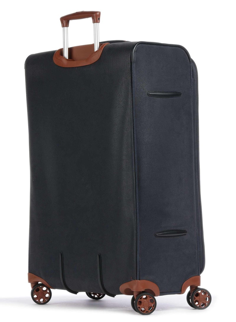 Jump New Uppsala Soft Expandable Suitcase Luggage Trolley 78cm Large Navy Blue - Image 2