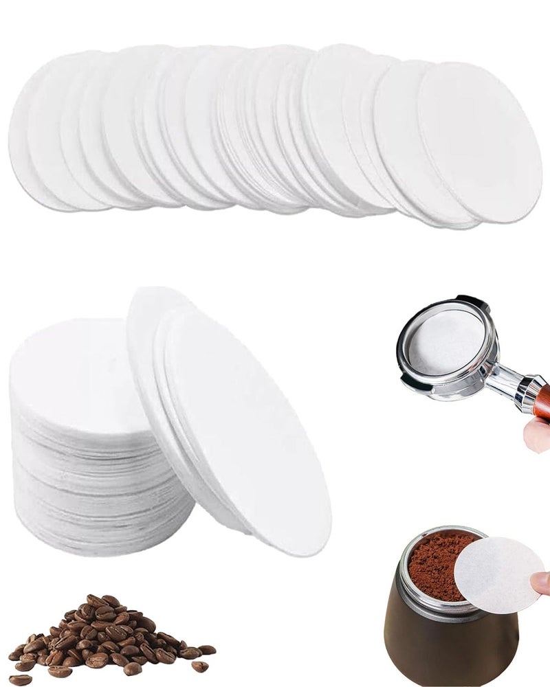 Vihaanta 500 Counts, Filter Paper, 60mm Round Disposable Coffee Filters, Compatible with Coffee Maker, Ideal for Home, Office, Travel, and Coffee Shops, White - Image 1