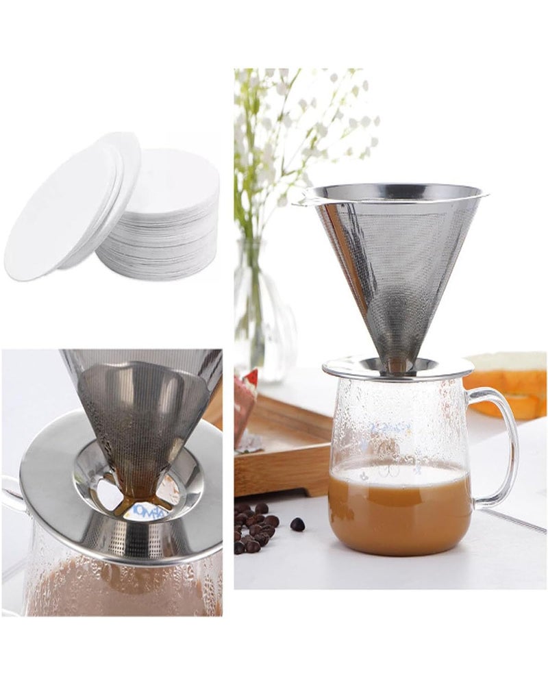 Vihaanta 500 Counts, Filter Paper, 60mm Round Disposable Coffee Filters, Compatible with Coffee Maker, Ideal for Home, Office, Travel, and Coffee Shops, White - Image 4
