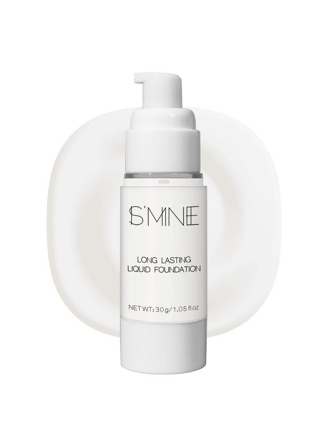 IS'MINE White Liquid Foundation Makeup Matte Flawless Finish Foundation Vegan & Cruelty Free (1.05 Fl Oz 041) - Image 1