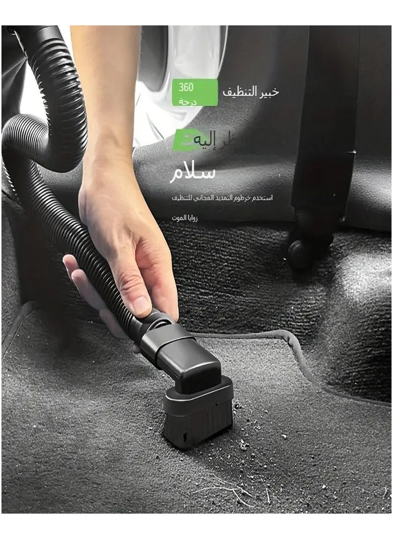 Cordless Handheld Vacuum Cleaner - High Suction Power, Dual Use for Car and Home, Rechargeable via USB with 2000mAh Lithium Battery, Cloth Filter, Green