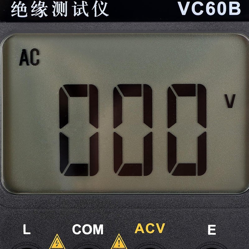 Digital Insulation Resistance Tester VC60B Megohm Meter for HVAC Motor Winding Heat Cable - Image 5