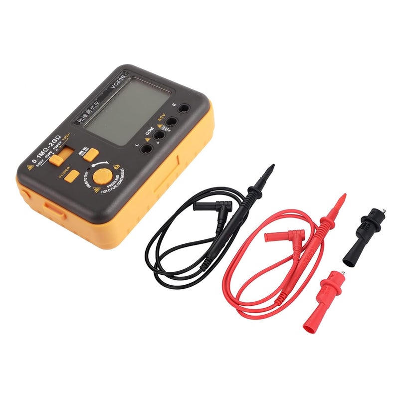 Digital Insulation Resistance Tester VC60B Megohm Meter for HVAC Motor Winding Heat Cable - Image 1