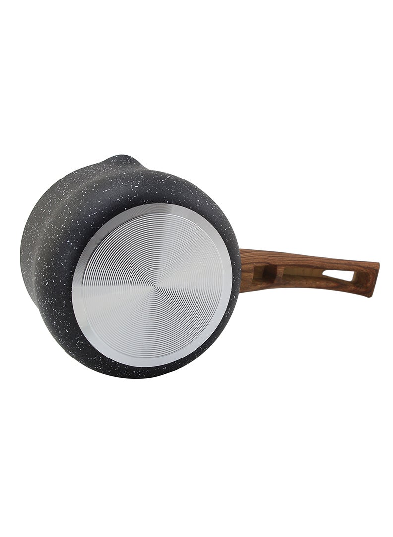 Wilson Black Granite Coffee Warmer with Wooden Soft Touch Handle 10cm - Image 2