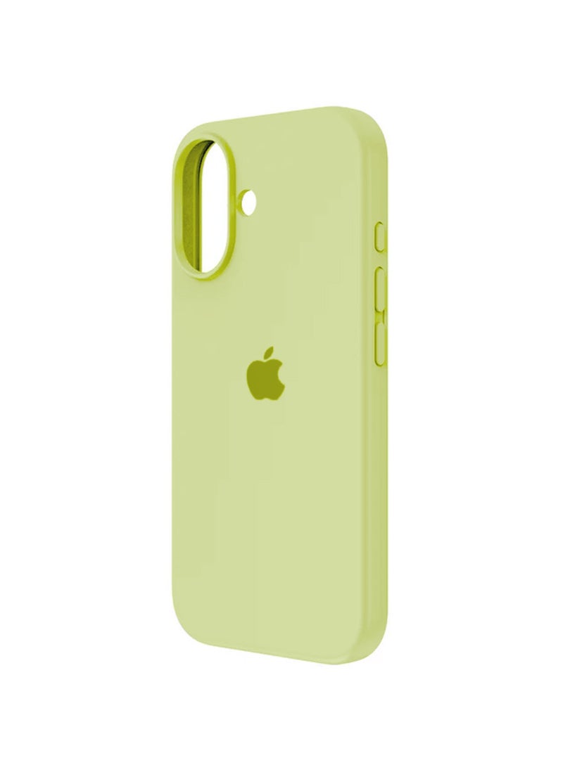 Wtech Apple iPhone 17 5G 2025 Luxury Premium Quality Liquid Silicone Case Cover (MCRPSN) - Neon Yellow - Image 2