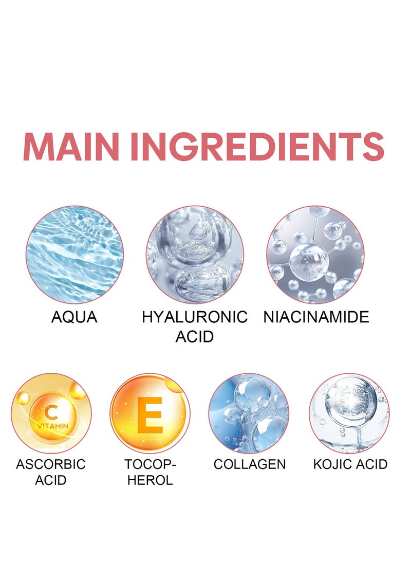 Jaysuing 5 In 1 Moisturizing Whitening Facial Cream, With Hyaluronic Acid Niacinamide Collagen Vitamin , Fast Absorbing Dark Spot Corrector Cream, Anti Wrinkles Cream For Age Defying Beauty 50g - Image 5