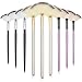 Maitys 9 Pieces Facial Fan Mask Brushes Soft Facial Applicator Brushes Tools for Peel Glycolic Makeup for Mud CreamChampagne Purple Black - Image 2