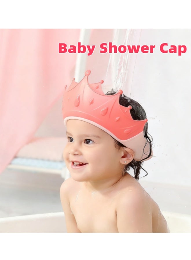 Baby Shower Caps, Children's Shampoo Caps, Adjustable Shower Caps For Babies And Infants, Waterproof Shampoo Caps, Ear-Protecting Shower Caps - Image 1