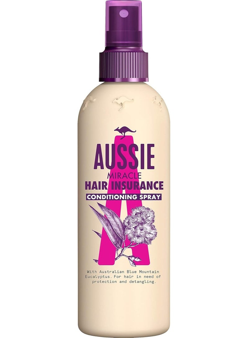 أوسي بخاخ فك تشابك الشعر "أوسي ميراكل هير إنشورانس"، مع زيت بذور الجوجوبا الأسترالي، للتخلص من التشابك، 250 مل - Image 1