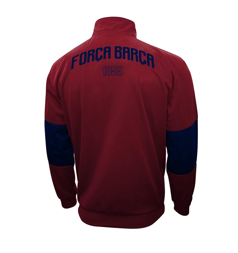 Icon Sports Officially Licensed FC Barcelona Soccer Track Jacket - Unisex Adult - FCB49TJ Wine S - Image 2