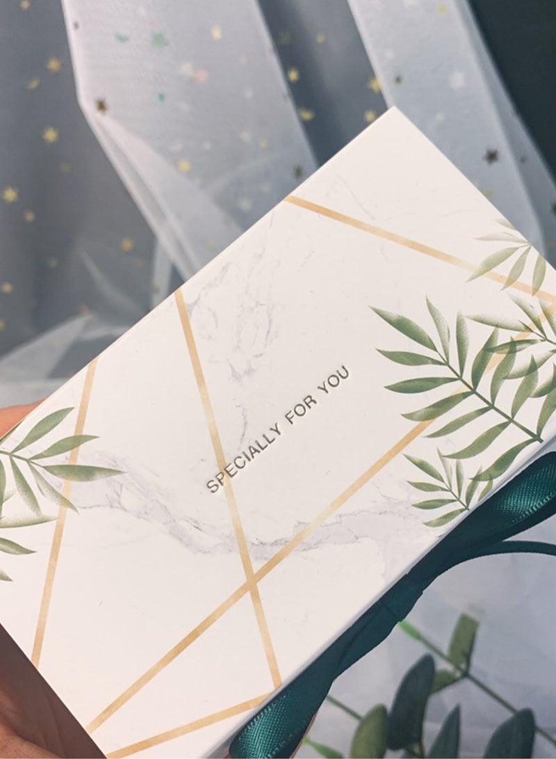 مجموعة 20 صناديق هدايا أنيقة باللون الأخضر الداكن مع شريط – مثالية لأعياد الميلاد، حفلات الزفاف، استقبال المواليد، الذكرى السنوية، ، رأس السنة، والاحتفالات المبهجة – مناسبة للشوكولاتة، البسكويت، الك - Image 4