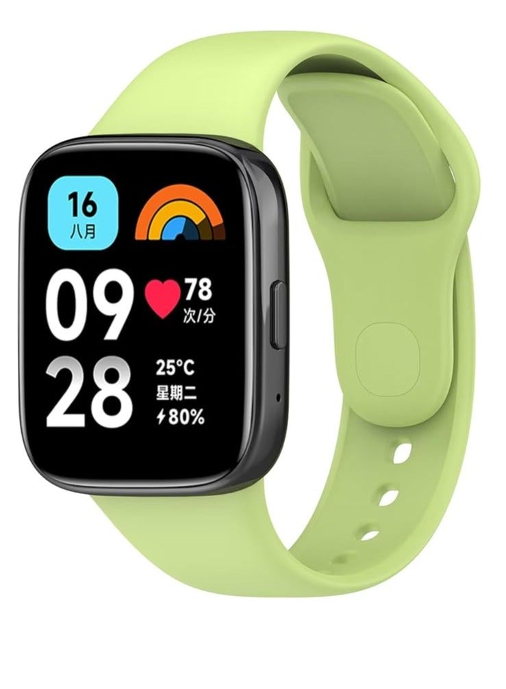 Strap Watch Silicone Compatible With Xiaomi Redmi Watch 3 Lite/Redmi Watch 3 Active, Sport Silicone Watch Band Wrist Strap,Bracelet Wristband Wrist Strap - Image 1