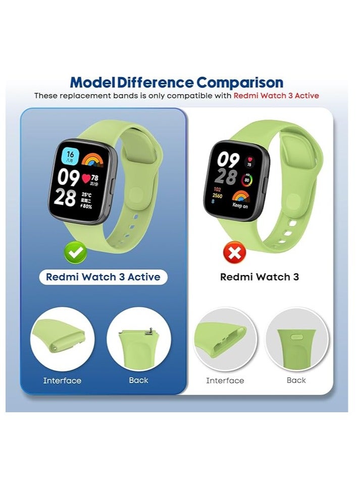 Strap Watch Silicone Compatible With Xiaomi Redmi Watch 3 Lite/Redmi Watch 3 Active, Sport Silicone Watch Band Wrist Strap,Bracelet Wristband Wrist Strap - Image 4
