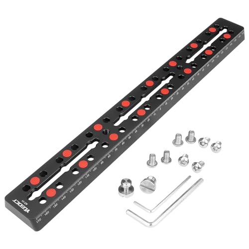 YUEOCT 350mm/13.8" Telescope Rail Bar Vixen Style Dovetail Mounting Plate, with M6 1/4" 3/8" Camera Screw for Telescope Saddle Mount Base OTA Equatorial Head Tripod Adapter Sky Astrophotography - Image 1