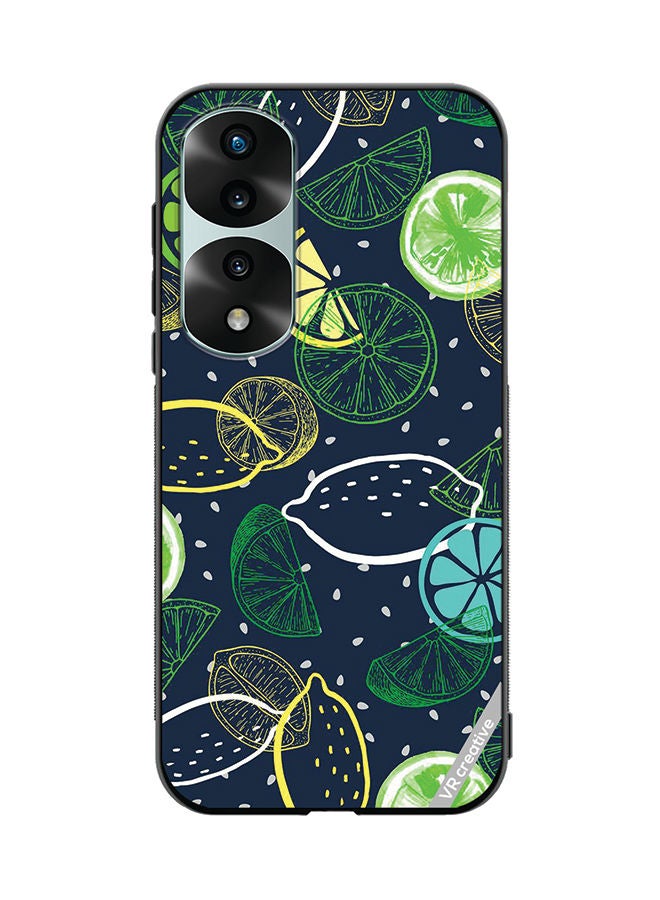VR CREATIVE Protective Case Cover For Honor 70 Pro Lemon Design Multicolour - Image 1