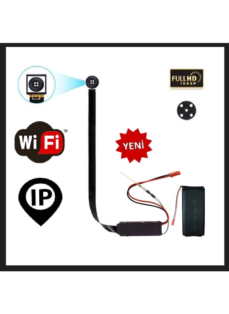 Wificam - Button Camera Micro Remote Monitorable 1080P HD Wifi Security Camera - Image 1