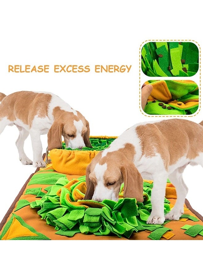 Snuffle Mat for Dogs, 34.6" x 19.6" Dog Feeding Mat, Sniff Mat Interactive Dog Puzzle Toys, Enrichment Nosework Feed Games for Stress Relief and Slow Eating Encourages Natural Foraging Skills
