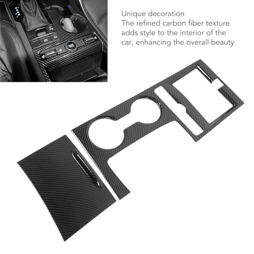 Jauarta Center Console Gear Shift Panel Frame Cover Trim Sticker K5 Carbon Fiber Pattern Replacement Decor for K5 2019 to 2023, for Left-Hand Drive - Image 5