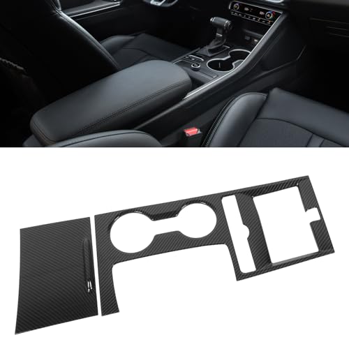 Jauarta Center Console Gear Shift Panel Frame Cover Trim Sticker K5 Carbon Fiber Pattern Replacement Decor for K5 2019 to 2023, for Left-Hand Drive - Image 2