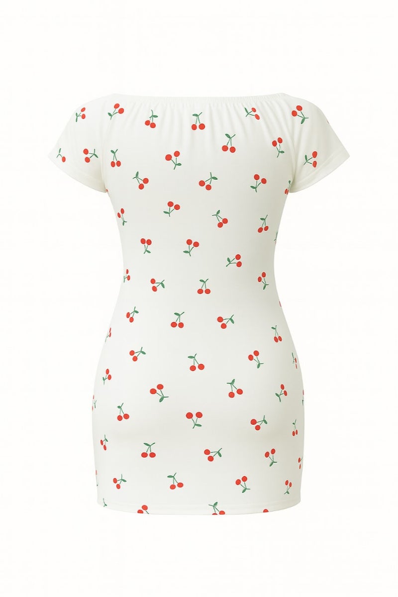 Women's swimsuit with an elegant cherry print for a feminine and beautiful look. Code 739 - Image 2