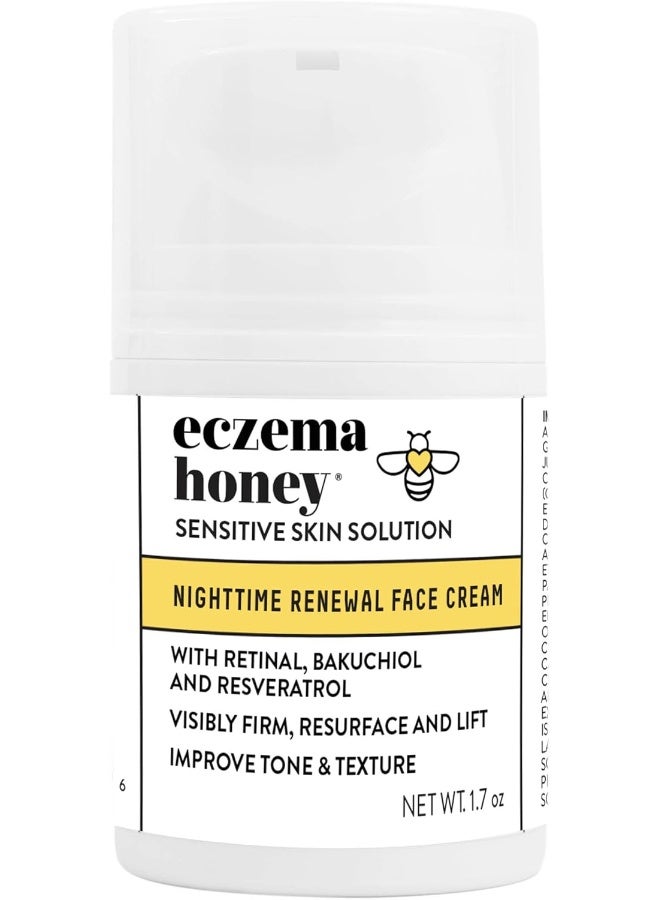 ECZEMA HONEY Concentrated Nighttime Renewal Face Cream - Anti Aging Skin Care Products - Face Moisturizer for Eczema, Dry & Sensitive Skin - Image 1