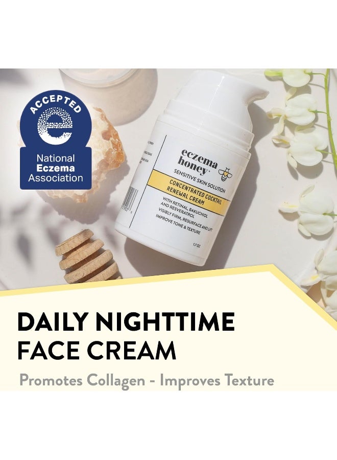 ECZEMA HONEY Concentrated Nighttime Renewal Face Cream - Anti Aging Skin Care Products - Face Moisturizer for Eczema, Dry & Sensitive Skin - Image 3
