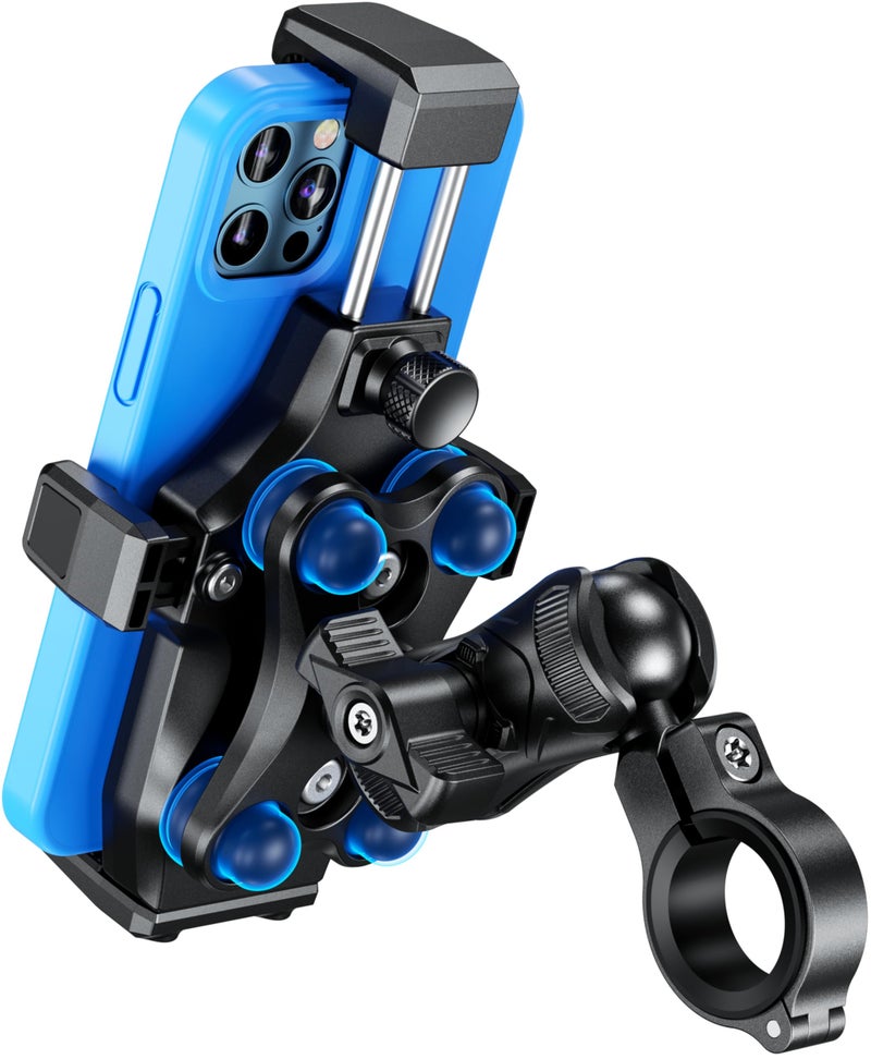 Kewig Motorcycle Phone Mount Vibration Dampener HighSpeed Secure Lock Motorcycle Cell Phone Holder Bike Phone Handlebar Mount for iPhone 161514 Pro Max 4772 Smartphone
