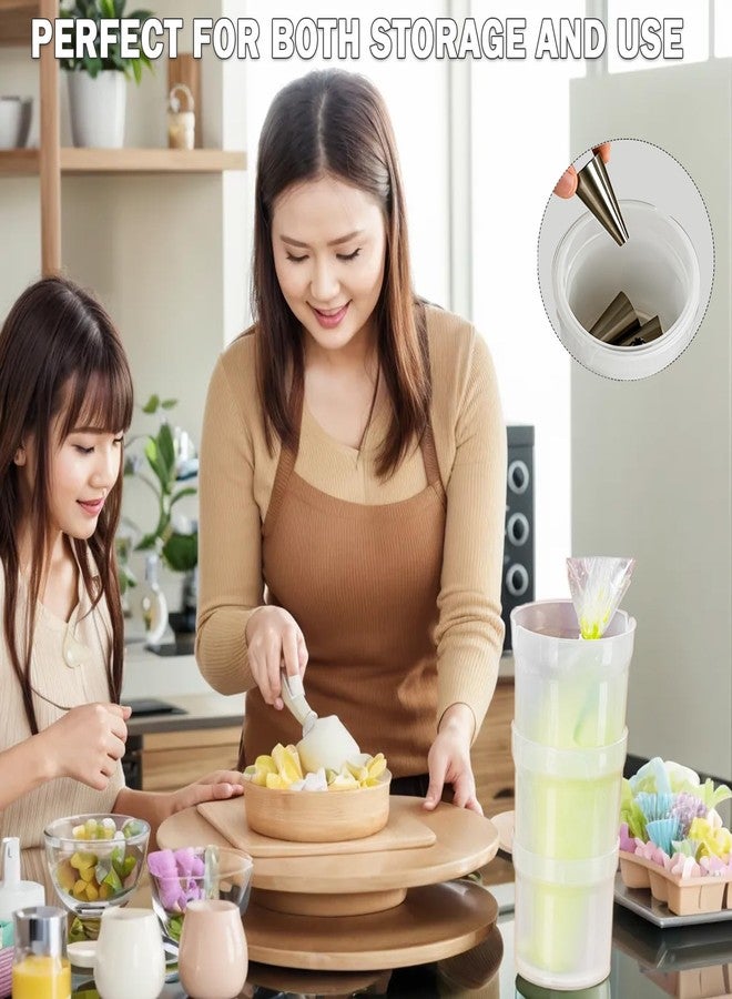 Runspich Pastry Piping Bag Holder Stand for Filling, Translucent Clear Plastic Cream Icing Bag Rack, Cake Decorating Tools (1 Pcs) - Image 5