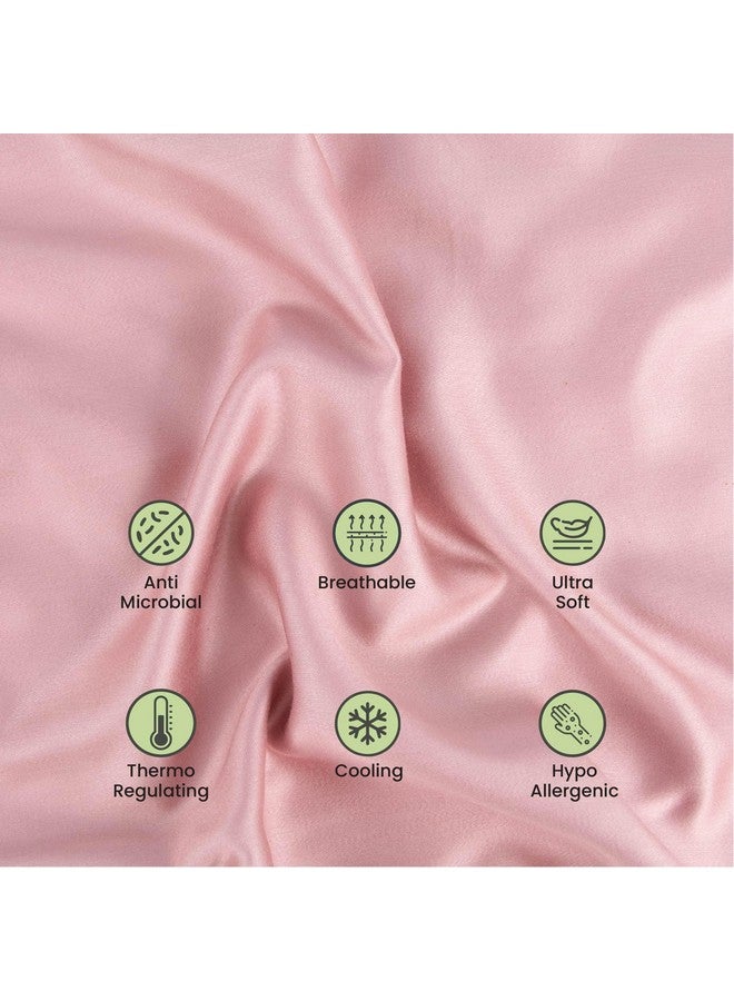 Mush طقم أغطية وسائد موش من الخيزران مكون من 2 | 400 TC | غطاء وسادة من الخيزران 100% للشعر والبشرة | تنفس، ناعم كالحرير وأكياس وسائد مغلقة للنائمين الساخنين والتعرق الليلي | 17"x 27" (ضباب اللافندر، كينغ) - Image 3