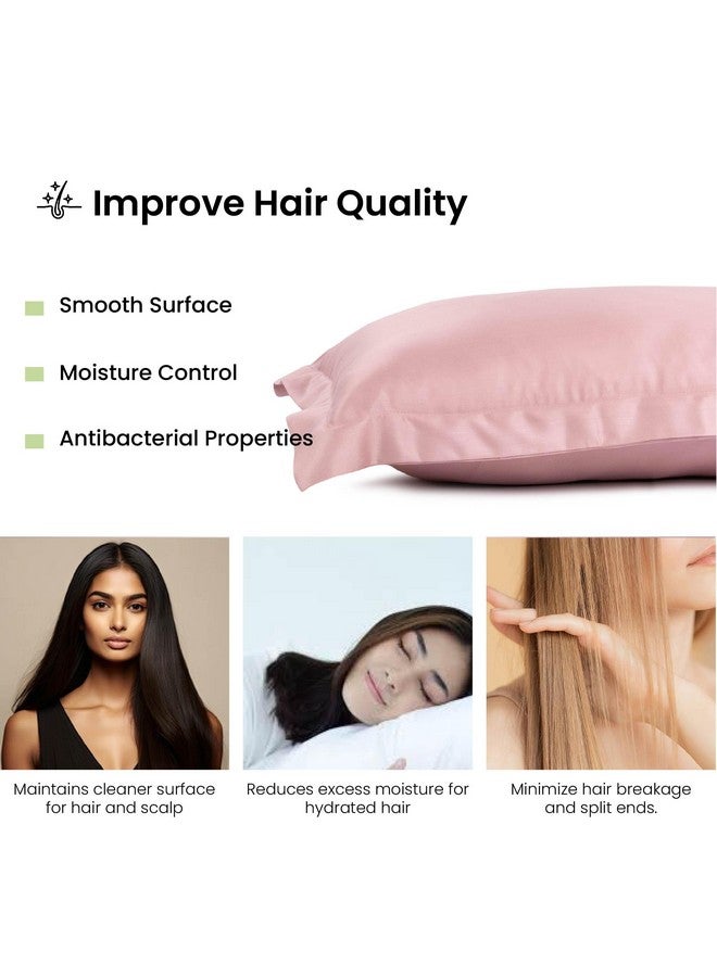 Mush طقم أغطية وسائد موش من الخيزران مكون من 2 | 400 TC | غطاء وسادة من الخيزران 100% للشعر والبشرة | تنفس، ناعم كالحرير وأكياس وسائد مغلقة للنائمين الساخنين والتعرق الليلي | 17"x 27" (ضباب اللافندر، كينغ) - Image 5