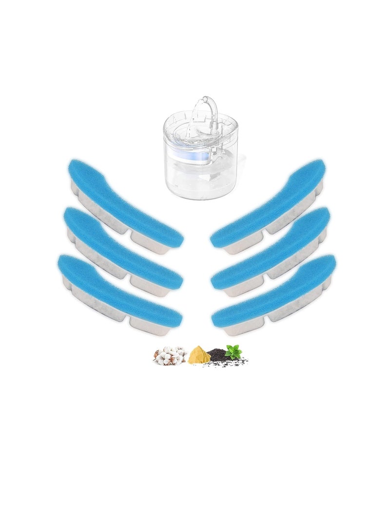 Cool Baby Cat Water Fountain Filter Replacement Upgrade Cat Fountain Filter Arc-Shaped Safe Washable Animal Water Fountain Filters with 4 Filtration System - Image 1