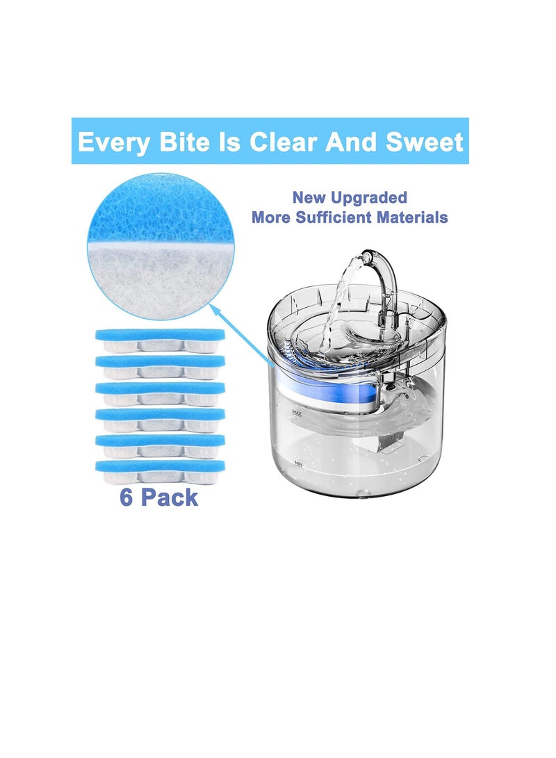 Cool Baby Cat Water Fountain Filter Replacement Upgrade Cat Fountain Filter Arc-Shaped Safe Washable Animal Water Fountain Filters with 4 Filtration System - Image 2