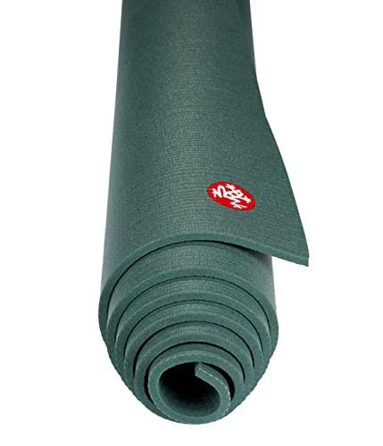 Manduka حصيرة يوجا ماندوكا برو – حصيرة سميكة 6 مم، صديقة للبيئة، معتمدة من أوكو-تيكس، وسادة كثيفة للغاية للدعم والثبات في اليوغا، والبيلاتس، وصالة الألعاب الرياضية وأي لياقة عامة، أسود حكيم، 85" × 26" - Image 3