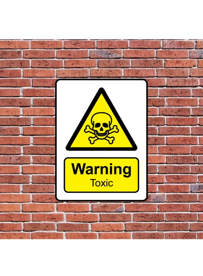 Safety Awareness Sticker – “Chemical Symbol” Design, A4 Vinyl Matte Lamination, Waterproof - Image 3