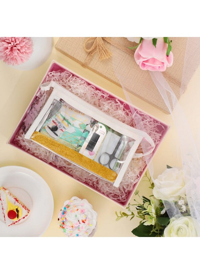 Chumia - 132 Pieces Wedding Survival Kit Wedding Day Bridal Emergency Kit Bridal Party Proposal Gifts Mini Emergency Kit For Women With Makeup Bags Floral Wedding Bride Emergency Supplies (Leaves Style) - Image 1