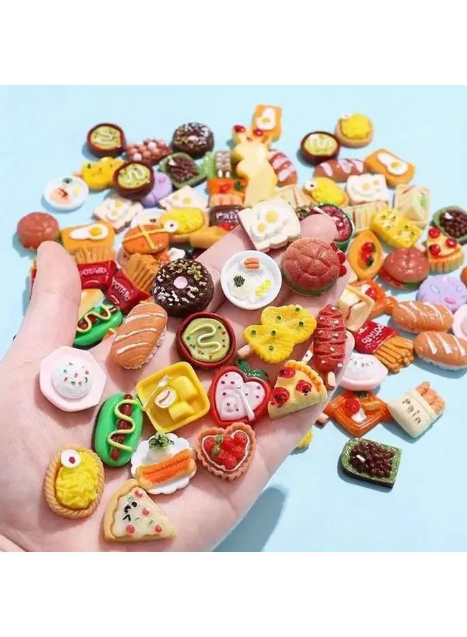 Miniature Dollhouse Food Accessories 5pcs Snacks 5 Beverage Bottles Collectible Role Play Gift - Image 4