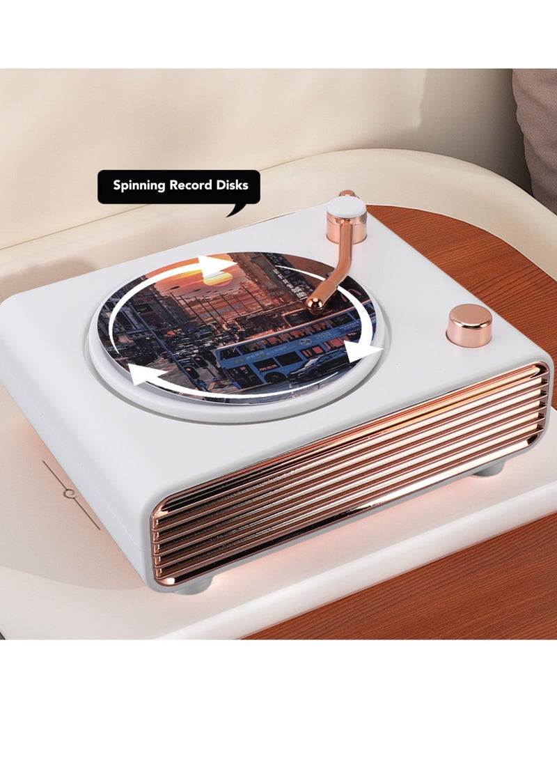 Retro Bluetooth Speaker Rotary Record Player USB Rechargeable Portable Wireless Bluetooth Speaker - Image 3