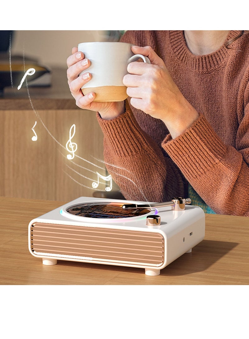 Retro Bluetooth Speaker Rotary Record Player USB Rechargeable Portable Wireless Bluetooth Speaker - Image 1
