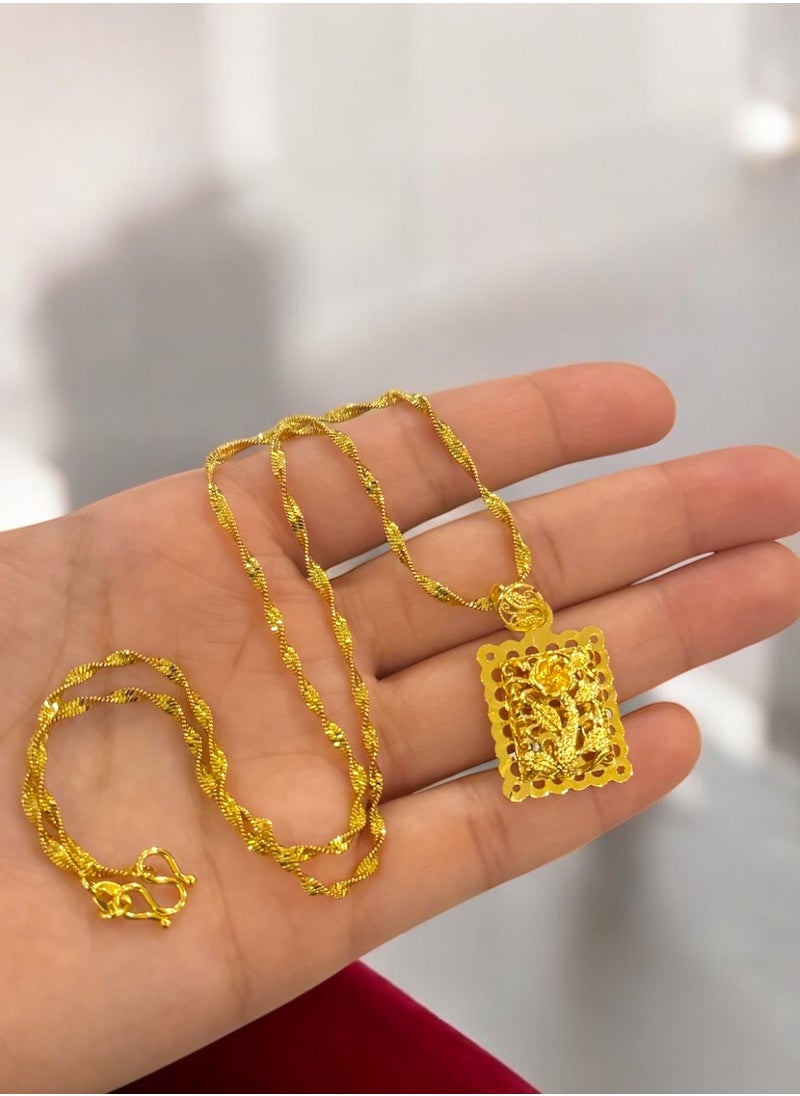 GOLDMAX 21k Gold Plated Necklace For Women  - Image 4
