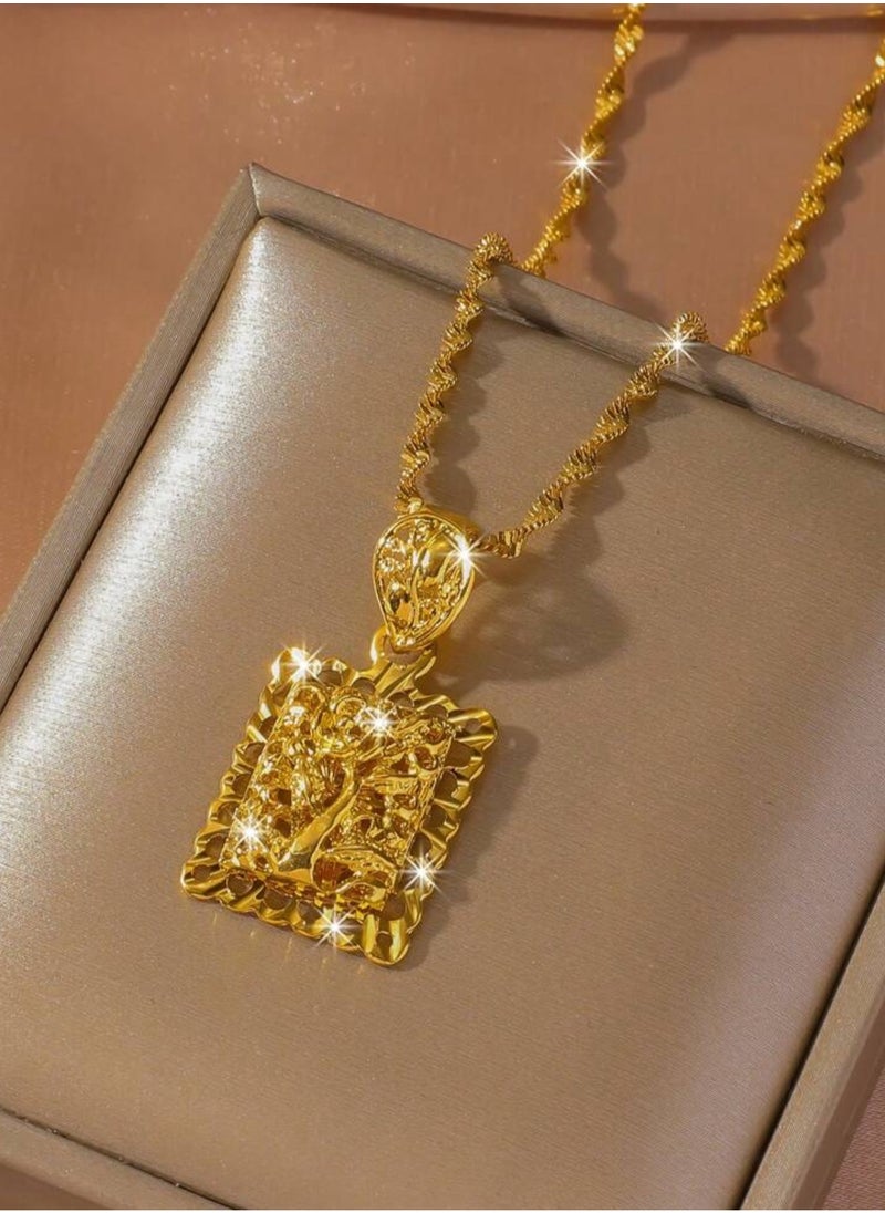 GOLDMAX 21k Gold Plated Necklace For Women  - Image 1