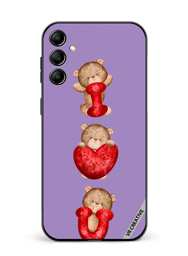 VR CREATIVE Protective Case Cover For Samsung Galaxy A34 Bear I Love You Design Multicolour - Image 1