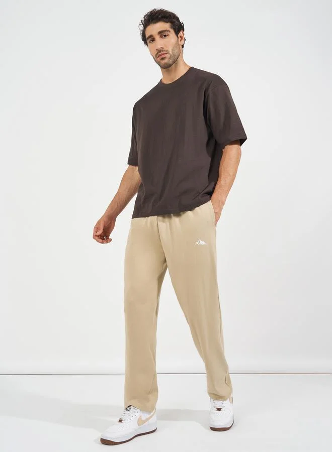 Styli Minimal Print Relaxed Fit Interlock Joggers