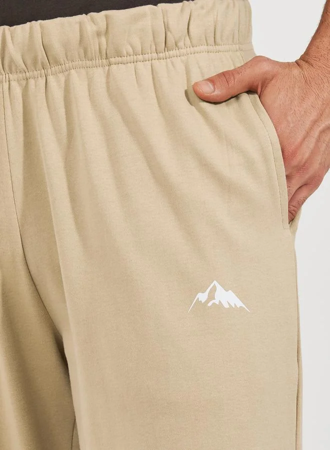 Styli Minimal Print Relaxed Fit Interlock Joggers
